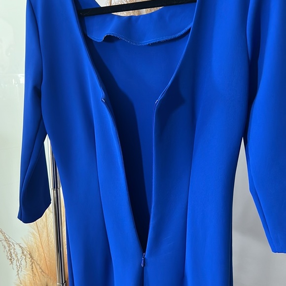 Elegant & maxi & dark blue dress - Picture 7 of 10